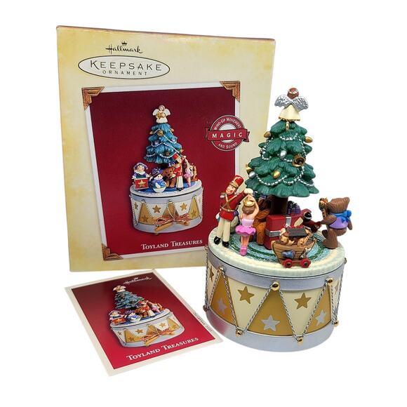 Vtg 2005 Hallmark Magic Toyland Treasures Wind-Up Movement Sound Ornament - Picture 2 of 6
